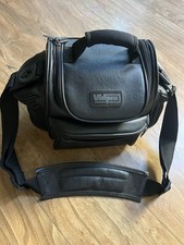 VIDPRO Black Camera Bag Case with Shoulder Strap Pockets for Organizing