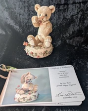 Felicity - mini artist teddy bear by Kim Basta of Wild Thyme Originals
