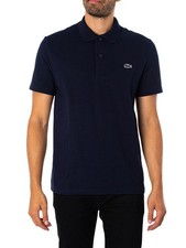 Lacoste Men's Regular Fit Cotton Blend Polo Shirt, Blue