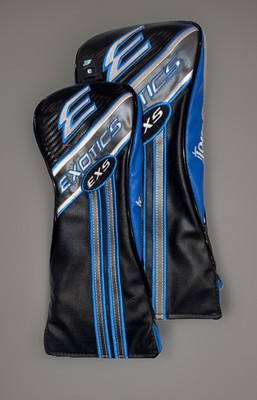 Tour Edge EXOTICS EXS Driver Headcover Black/Blue/Gray/White