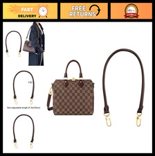 27.5" Vachetta Leather Shoulder Strap Replacement for Handbags - Coffee Color