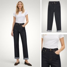 Womens M&S Harper Cigarette Jean Ankle Grazer Indigo Mix Stretch Denim