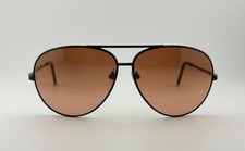VTG Serengeti Aviator Sunglasses 5222K Black Metal Frame, Drivers Gradient -READ