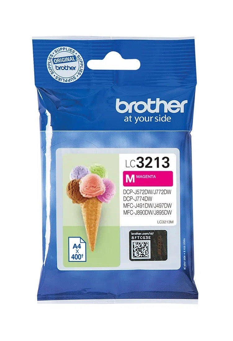 Genuine Brother LC3213, Magenta Ink Cartridge, MFC-J890DW, MFC-J895DW, LC3213M