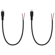 Fancasee 2-Pack RCA Female Plug to Speaker Wire Bare Jack, Black