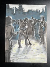 Maynard Dixon Drawing on paper (Handmade) signed and stamped mixed media.