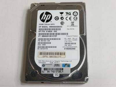 Lot of 10 Seagate HP ST9500620NS 500 GB 2.5 in SATA III Enterprise Hard Drive
