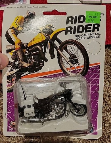 1986 Sealed Intex Zee Toys Ridge Rider Die Cast Motorcycle - POLICE v1 ...