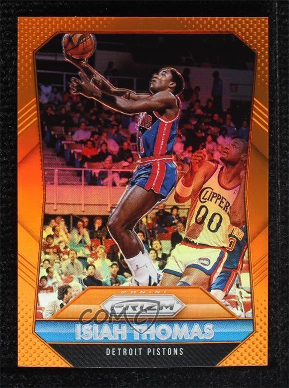 2015-16 Panini Prizm Orange Prizm 19/65 Isiah Thomas #257 HOF