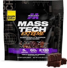 NEW,Mass Gainer Mass-Tech Extreme 2000, Muscle Builder Whey Protein Powder, Prot