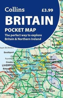Britain Pocket Map: The Perfect Way to Explore Britain by Collins Maps Folded Bo