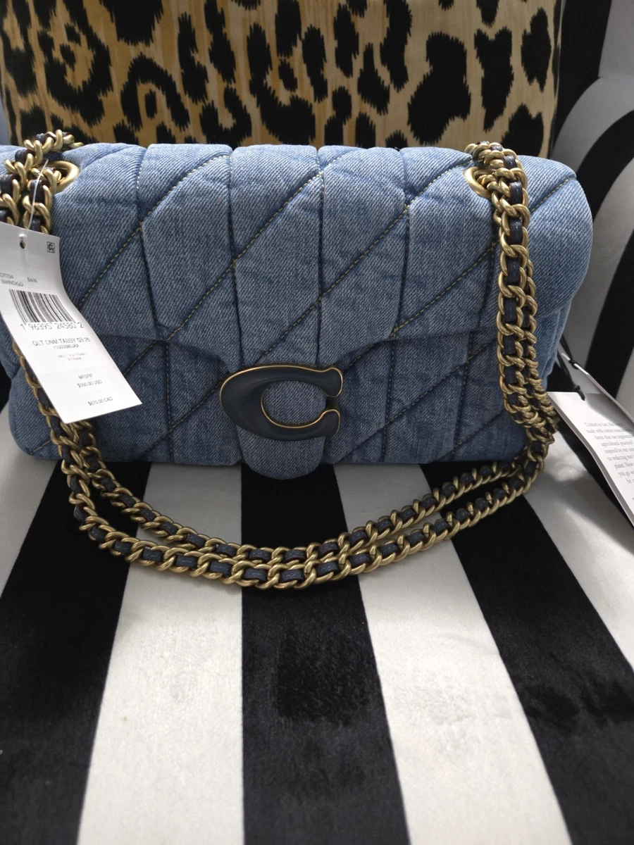 Coach Women's Suede Exterior Blue Bags & Handbags for Women for