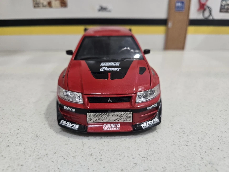 "F&F Tokyo Drift" escala 1/24 Sean's Mitsubishi Lancer Evolution #Personalizado - Imagem 4 de 4