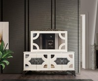 Kommoden Schrank Mit Spiegel Edle Kommode Buffet Barock Rokoko Holz Anrichte