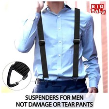Hidden Suspenders for Men Heavy Duty Work Under Y Back Suspender Clothes