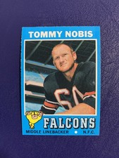 1971 Topps Football #60 Tommy Nobis - Falcons - High Grade! (B)