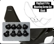 PlaySeat F1 Pro Set Viti Montaggio Sedile Nero Alta Qualità X8 Ottimo Valore Sim