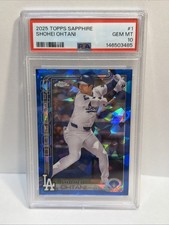 2025 Topps Chrome Sapphire Shohei Ohtani #1 PSA 10