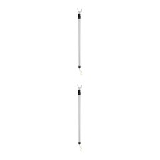 2 Count Extendable Pole with Hook for Hanging Clothes Adjustable Rod