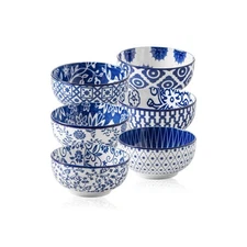 Ceramic Mini Dipping Bowls - 4 Oz Small Dessert Bowl Set - 3.5 Inch Porcelain...