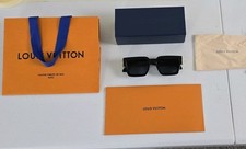 Louis Vuitton Z1165W 1.1 millionaire Square Black Sunglasses Plastic Metal Frame