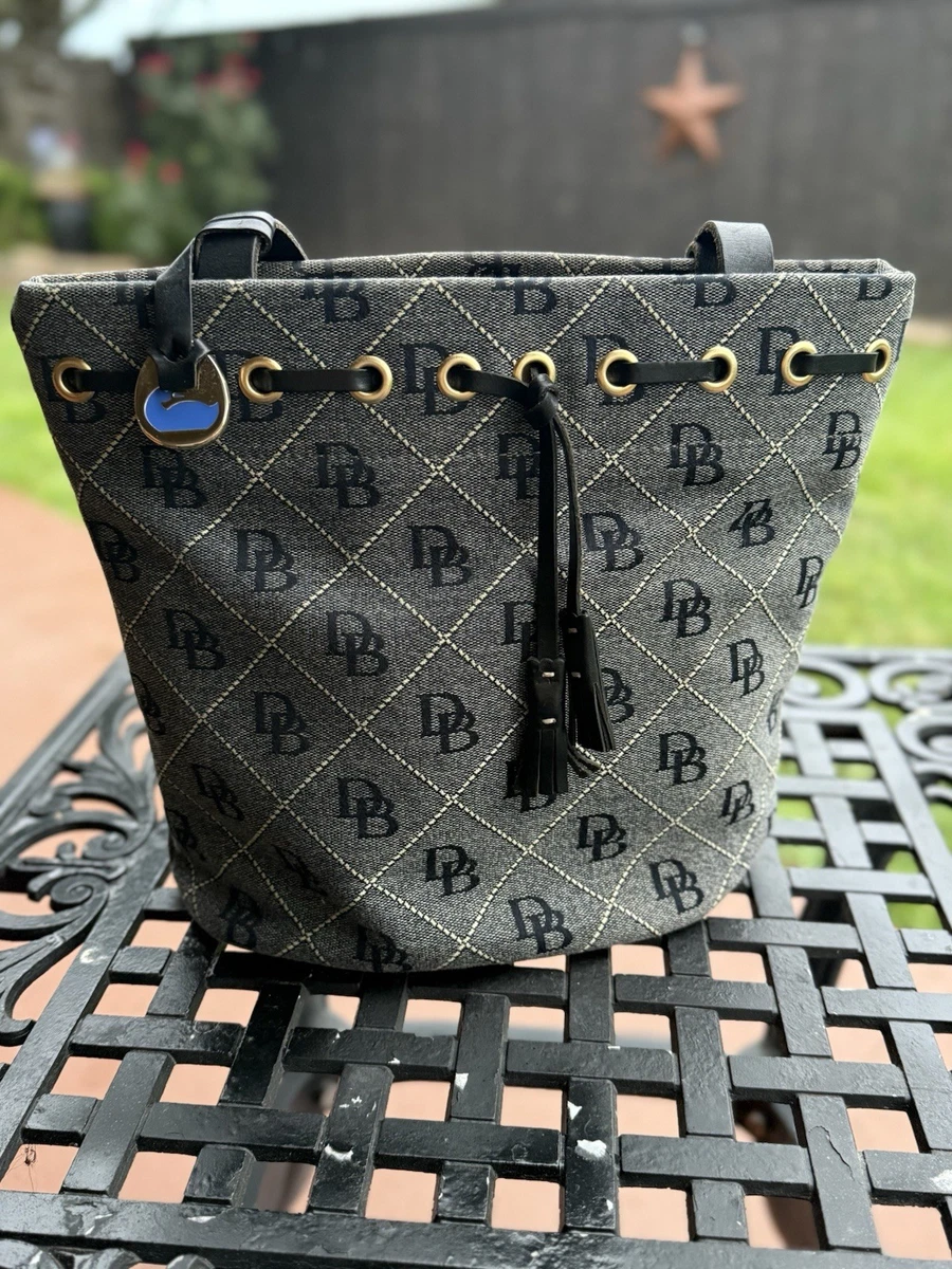 Dooney & Bourke Bucket Bags & Denim Exterior Drawstring Handbags