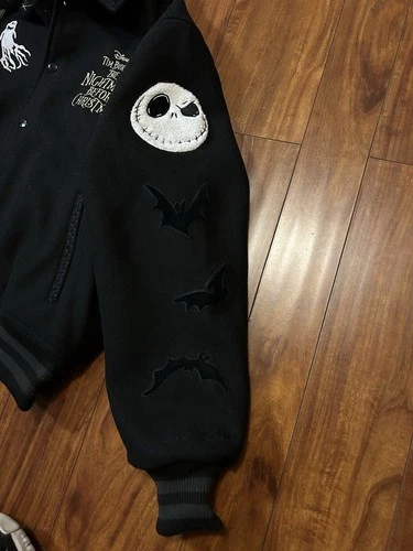 Disney Nightmare Before Christmas Shoe Palace Varsity Jacket Men Size Small NWT image 7