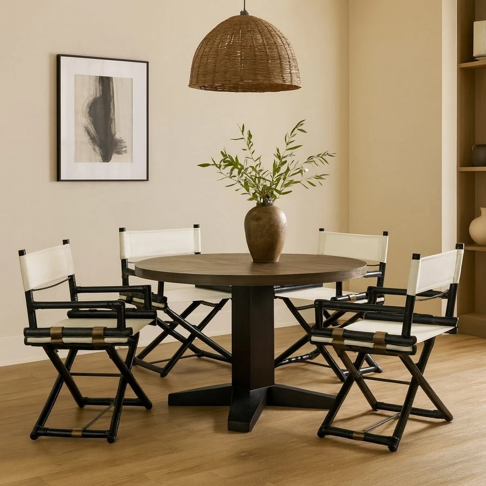 Sillas McGuire Diseño Lyda Levi Tela Bambú Años 80 Originales Foto 2 de 4