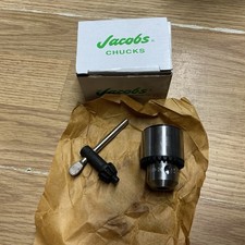 Image of 1 x Jacobs Keyed Chuck, Drill, Lathe, 41BA 3/8 sm slv CAP:0--3/8, MOUNT:3/8-24