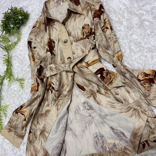 HERMÈS HERMES trench vintage modello leone con cintura donna moda