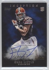2011 Topps Inception Blue 66/150 Greg Little #118 Auto 0j6