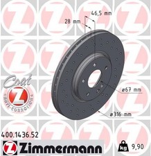 2x Bremsscheibe SPORT Z ZIMMERMANN 400.1436.52 für MERCEDES W210 C208 A208 W202 2x Bremsscheibe SPORT Z ZIMMERMANN 400.1436.52 für MERCEDES W210 C208 A208 W202