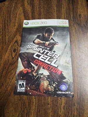 XBOX 360 Manual Only Tom Clancys Splinter Cell Conviction 