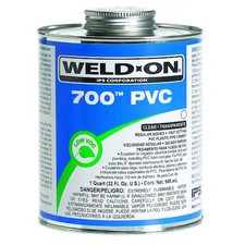 Weld-On 13968 Pvc Clear Regular Bodied Quart