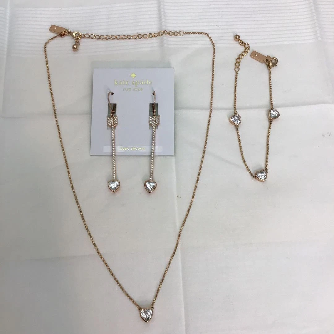 Set gioielli a forma di cuore Kate Spade