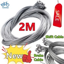 1/3/10PC 2M Bike Bicycle Brake Cable Set MTB Road Bike Gear Shifter Inner Wire