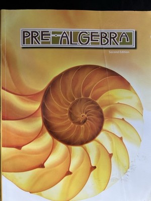 Pre-Algebra  2nd Edition BJU Press