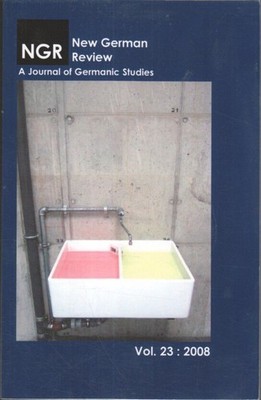 New German Review (NGR) - A Journal of Germanic Studies; Vol. 23. 2008. Guntersd