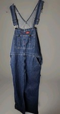 Dickies Denim Jean Carpenter Bib Overalls Size 34 X 32