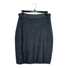 Eileen Fisher Charcoal Tencil Merino Wool Skirt