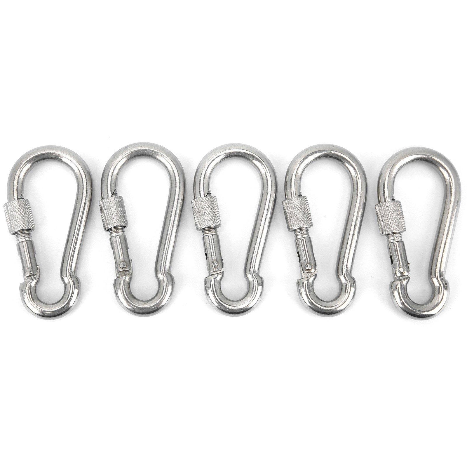 5pcs Heavy Duty Locking Carabiner Clip For Camping Recommended