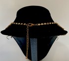 VTG-Style Gold Tone Rhinestone Collar Necklace Statement Bib Fringe Choker 16” — photo 2
