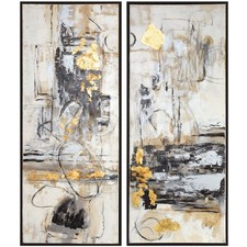 Uttermost 51302 Life Scenes Black Canvas Art,...