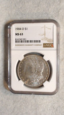 1904 O Morgan Dollar NGC MS63 UNCIRCULATED $1 Coin BUY IT NOW!