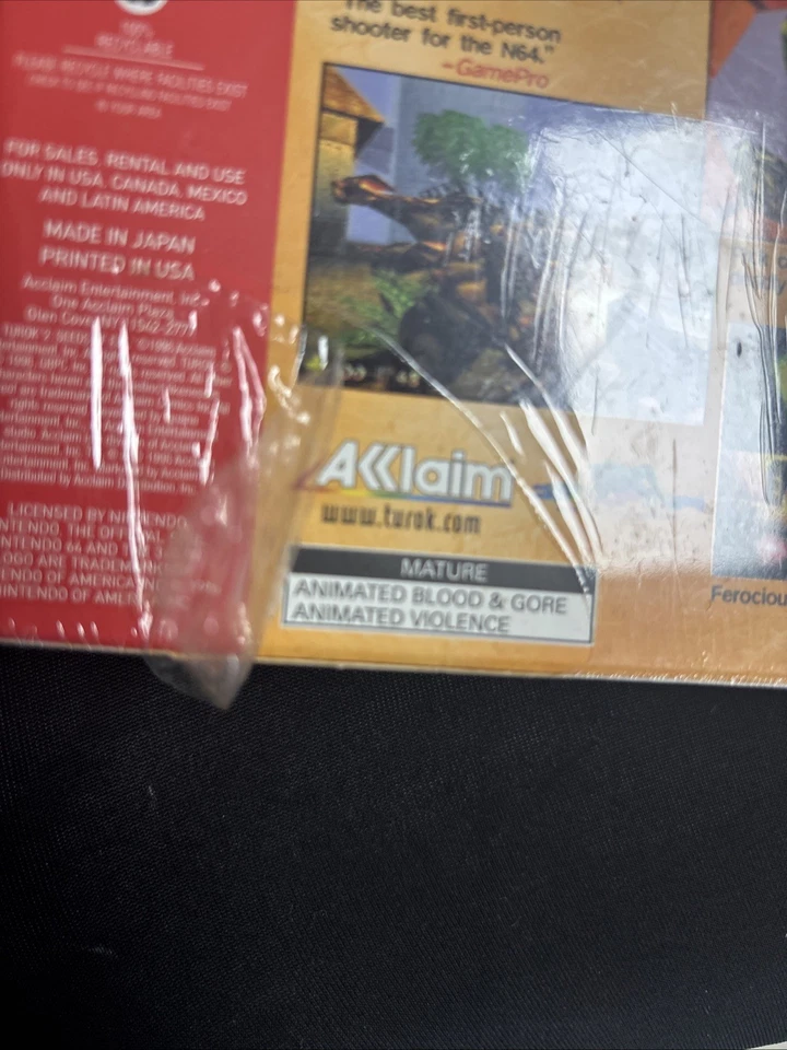 Turok 2: Seeds of Evil Nintendo 64 N64, 1998 (Factory Sealed Box) - Image 3 of 4