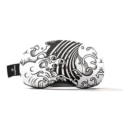 GOGGLESOC Pro Microfiber Protective Goggle Cover Wave Dance