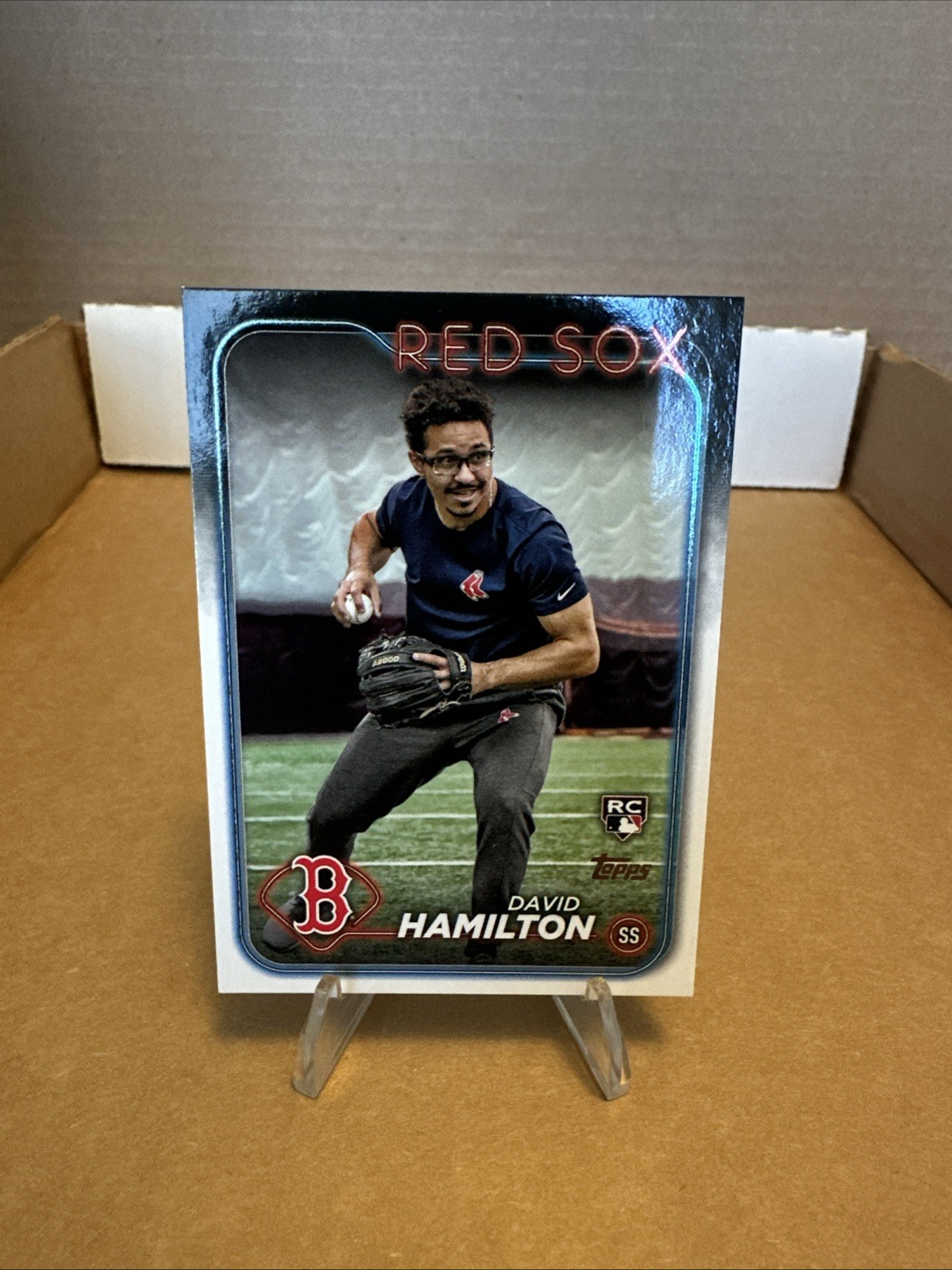 2024 Topps Series 1 - David Hamilton #202 Golden Mirror (RC)