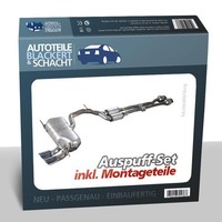 Auspuffset Mitteltopf + Endtopf für Ford Focus Stufenheck 1.8 Tdci 2001-08/2002