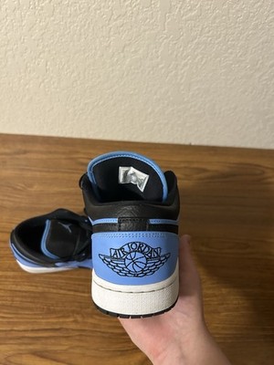 Jordan Air Jordan 1 Low University Blue Black White Sneaker Athletic Shoes