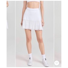 RLX Ralph Lauren Women Size Large Golf Skort White Perforated Hem NWT